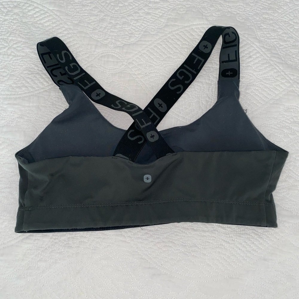 Figs Under Scrubs Olive Green Sports Bra Large - Picture 4 of 6